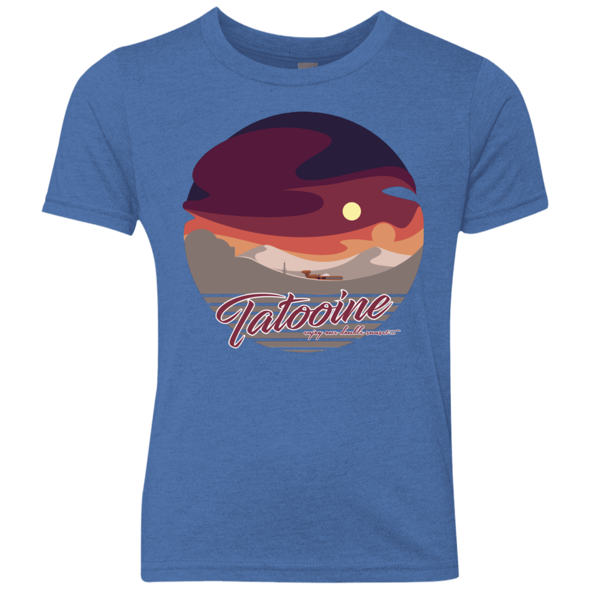 Enjoy Our Double Sunset Youth Triblend T-Shirt