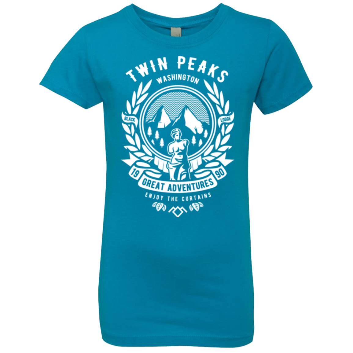 T-Shirts Turquoise / YXS ENJOY THE CURTAINS Girls Premium T-Shirt