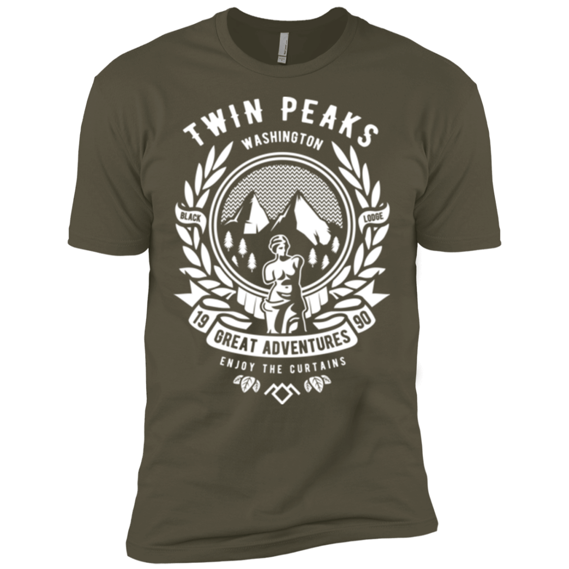 T-Shirts Military Green / X-Small ENJOY THE CURTAINS Men's Premium T-Shirt