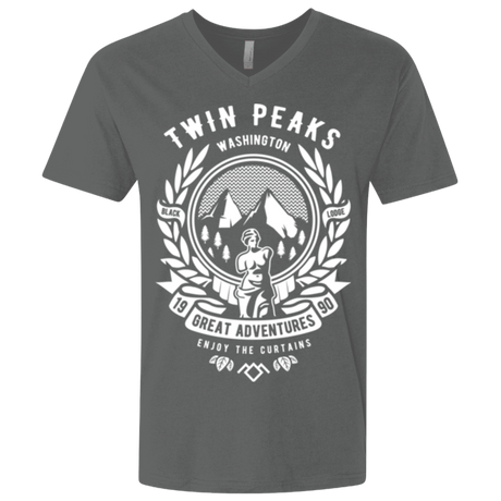 T-Shirts Heavy Metal / X-Small ENJOY THE CURTAINS Men's Premium V-Neck