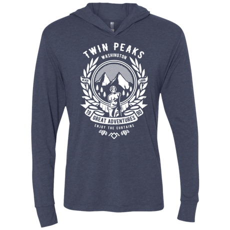 T-Shirts Vintage Navy / X-Small ENJOY THE CURTAINS Triblend Long Sleeve Hoodie Tee