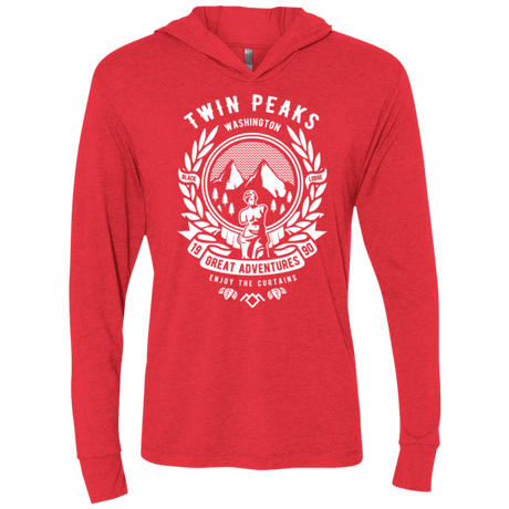 T-Shirts Vintage Red / X-Small ENJOY THE CURTAINS Triblend Long Sleeve Hoodie Tee