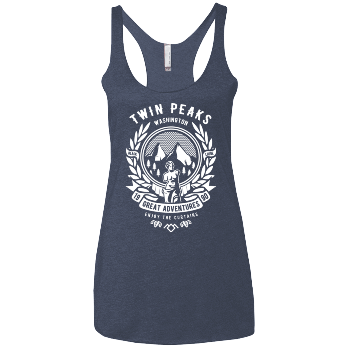 T-Shirts Vintage Navy / X-Small ENJOY THE CURTAINS Women's Triblend Racerback Tank