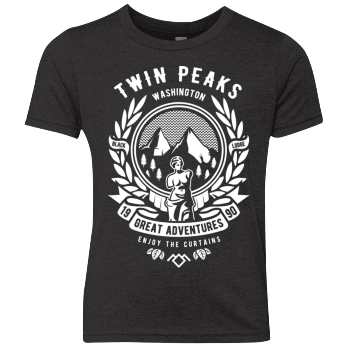 T-Shirts Vintage Black / YXS ENJOY THE CURTAINS Youth Triblend T-Shirt