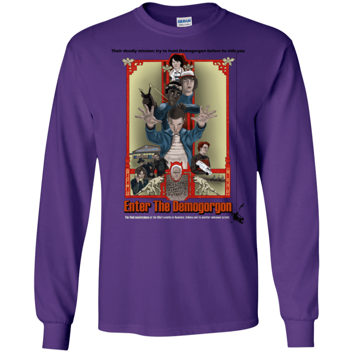 T-Shirts Purple / S Enter the Dragon Men's Long Sleeve T-Shirt