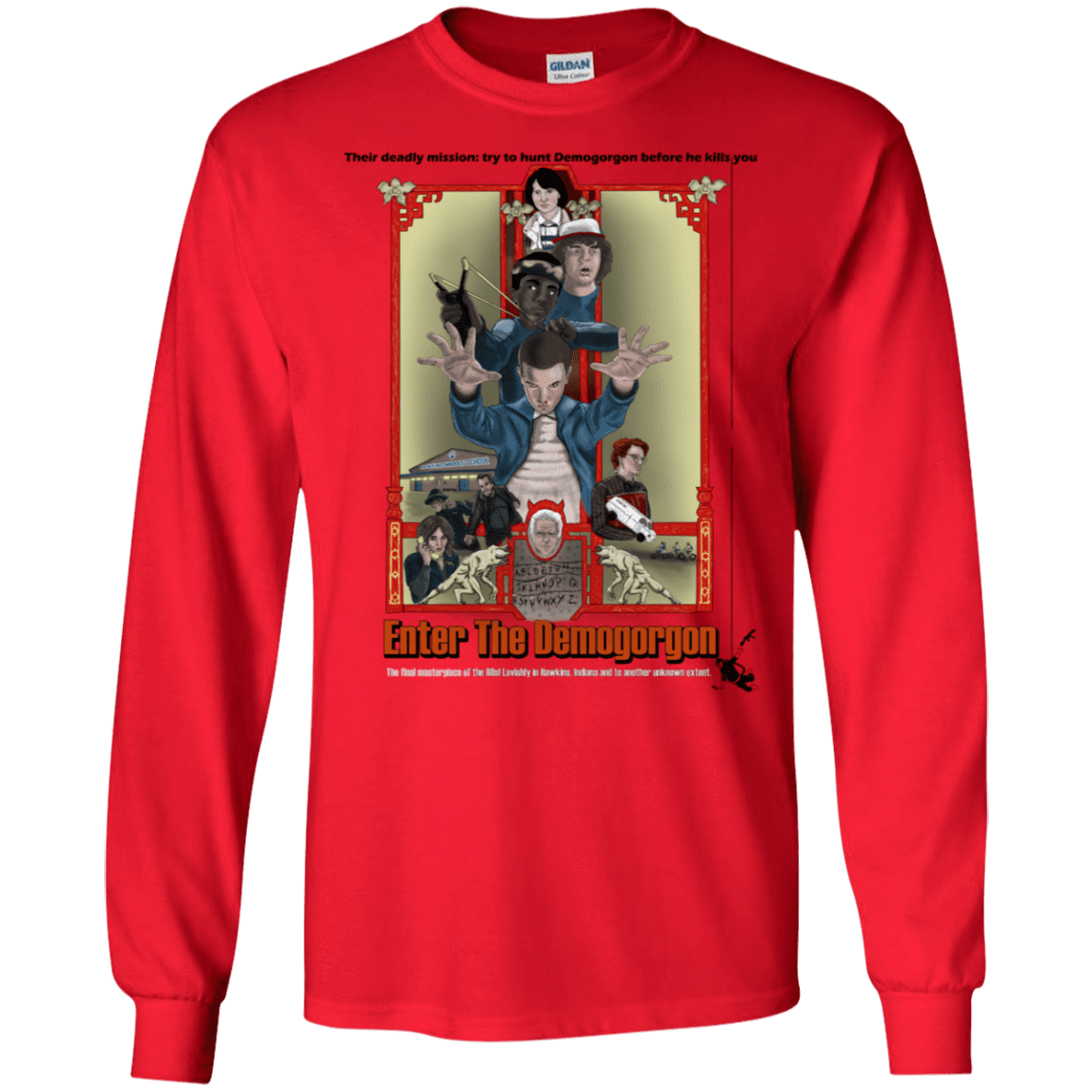 T-Shirts Red / S Enter the Dragon Men's Long Sleeve T-Shirt