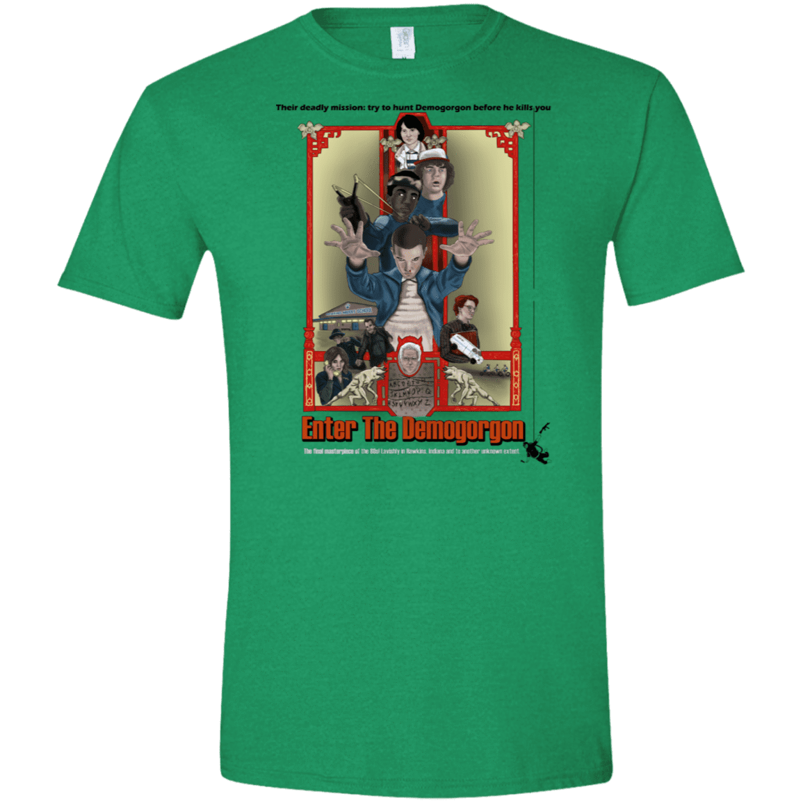 T-Shirts Heather Irish Green / M Enter the Dragon Men's Semi-Fitted Softstyle