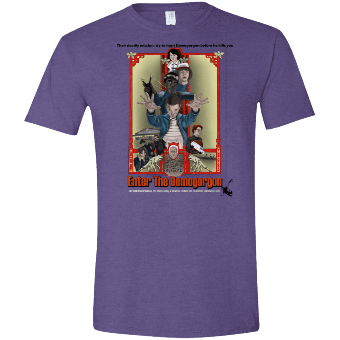 T-Shirts Heather Purple / S Enter the Dragon Men's Semi-Fitted Softstyle