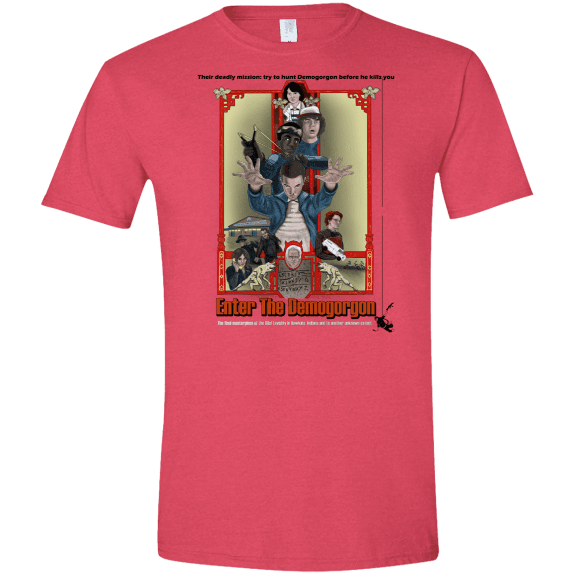 T-Shirts Heather Red / S Enter the Dragon Men's Semi-Fitted Softstyle
