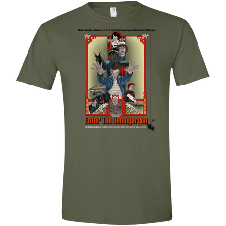 T-Shirts Military Green / S Enter the Dragon Men's Semi-Fitted Softstyle