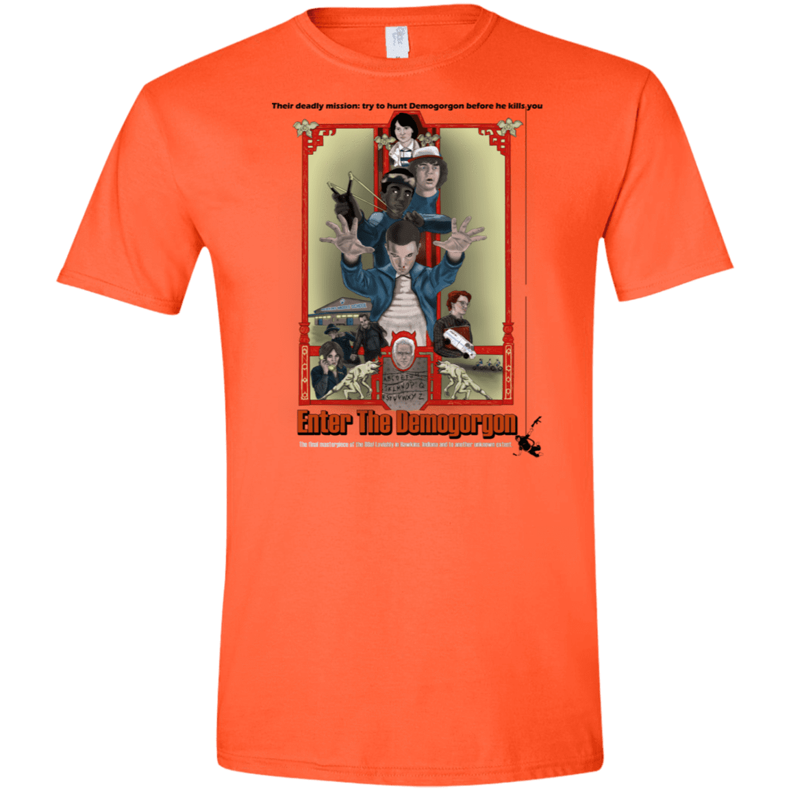 T-Shirts Orange / S Enter the Dragon Men's Semi-Fitted Softstyle