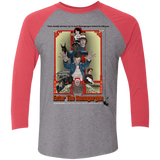 T-Shirts Premium Heather/Vintage Red / X-Small Enter the Dragon Men's Triblend 3/4 Sleeve