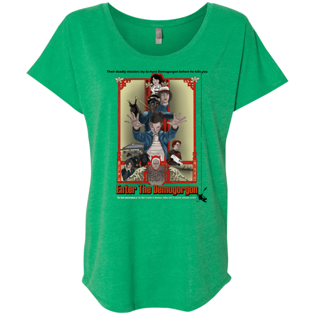 T-Shirts Envy / X-Small Enter the Dragon Triblend Dolman Sleeve