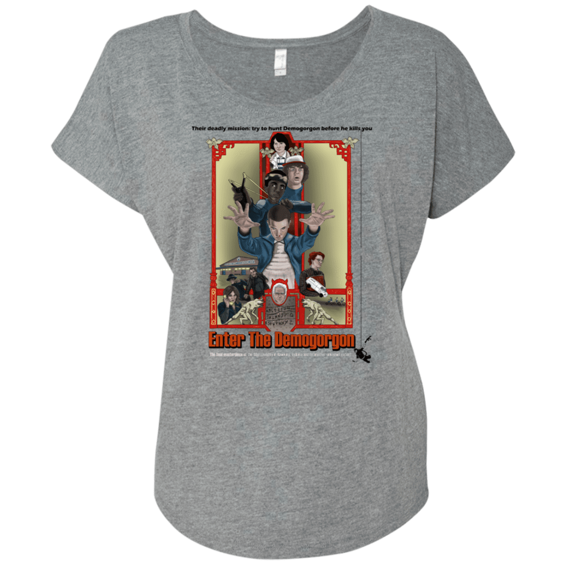 T-Shirts Premium Heather / X-Small Enter the Dragon Triblend Dolman Sleeve