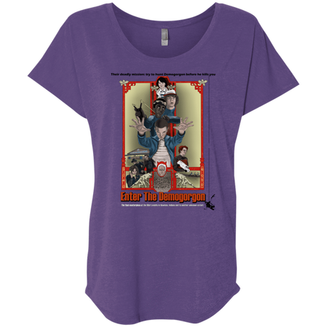 T-Shirts Purple Rush / X-Small Enter the Dragon Triblend Dolman Sleeve