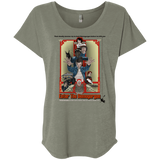 T-Shirts Venetian Grey / X-Small Enter the Dragon Triblend Dolman Sleeve