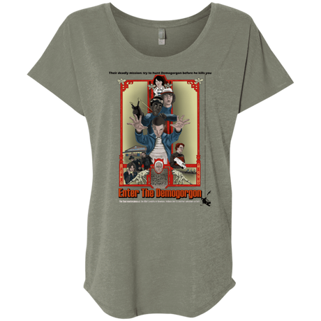 T-Shirts Venetian Grey / X-Small Enter the Dragon Triblend Dolman Sleeve