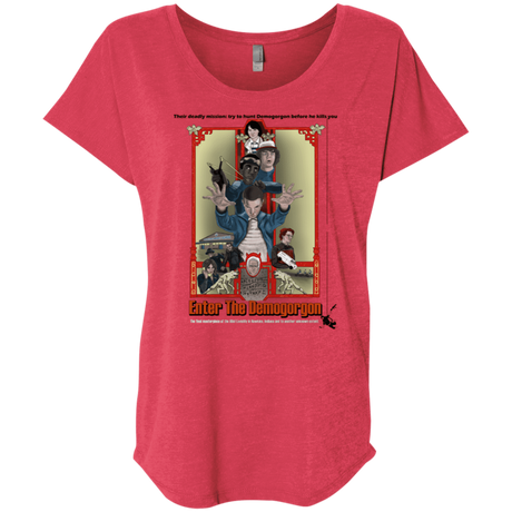 T-Shirts Vintage Red / X-Small Enter the Dragon Triblend Dolman Sleeve