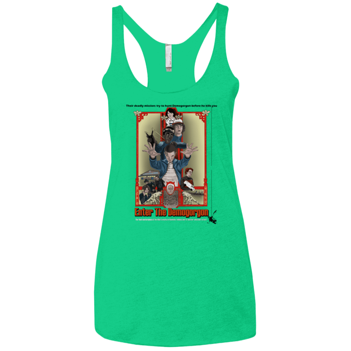 T-Shirts Envy / X-Small Enter the Dragon Women's Triblend Racerback Tank