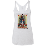 T-Shirts Heather White / X-Small Enter the Dragon Women's Triblend Racerback Tank