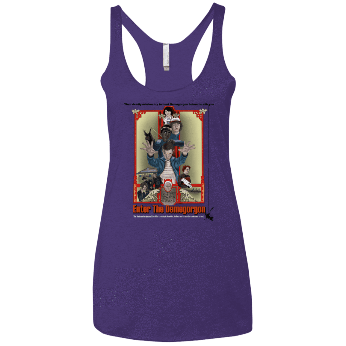 T-Shirts Purple Rush / X-Small Enter the Dragon Women's Triblend Racerback Tank