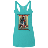 T-Shirts Tahiti Blue / X-Small Enter the Dragon Women's Triblend Racerback Tank
