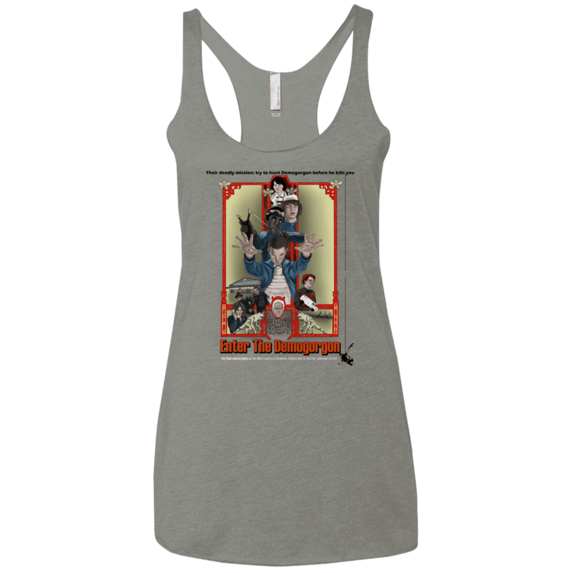 T-Shirts Venetian Grey / X-Small Enter the Dragon Women's Triblend Racerback Tank
