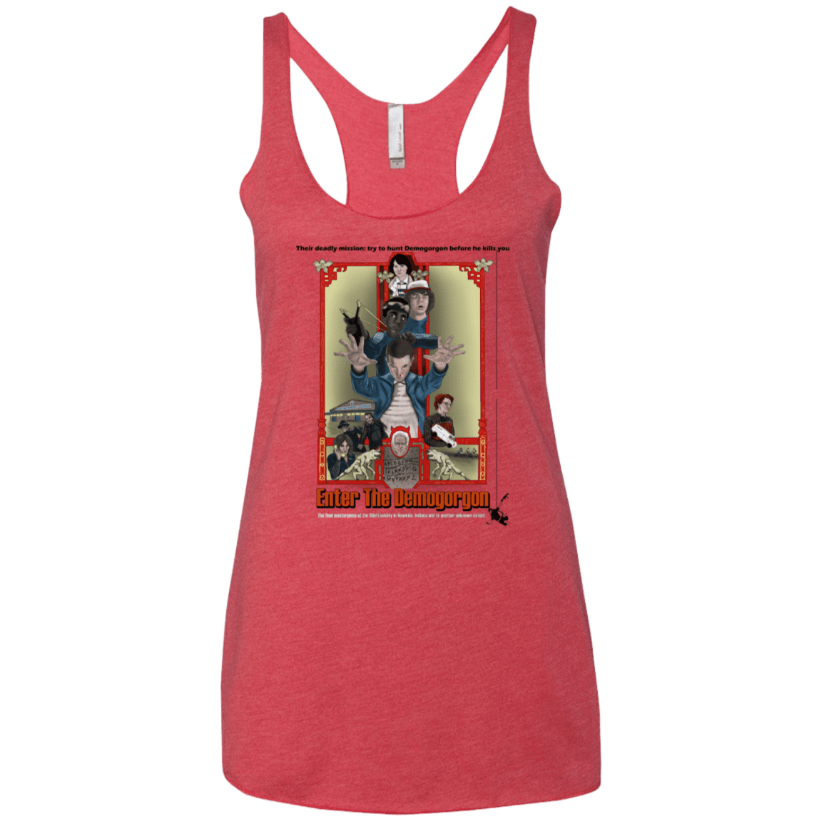 T-Shirts Vintage Red / X-Small Enter the Dragon Women's Triblend Racerback Tank