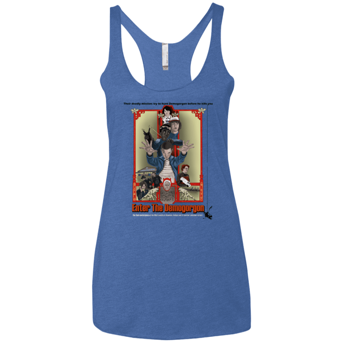 T-Shirts Vintage Royal / X-Small Enter the Dragon Women's Triblend Racerback Tank