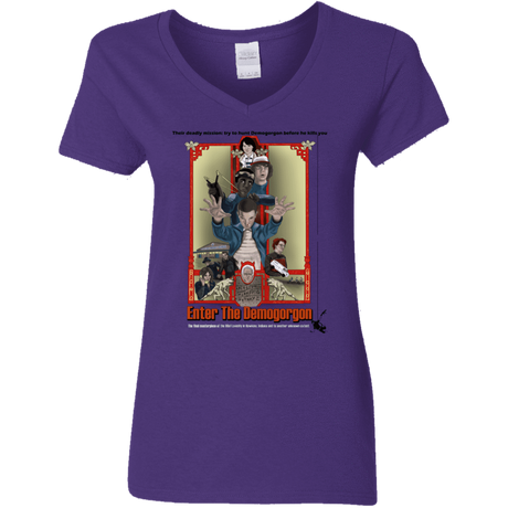 T-Shirts Purple / S Enter the Dragon Women's V-Neck T-Shirt