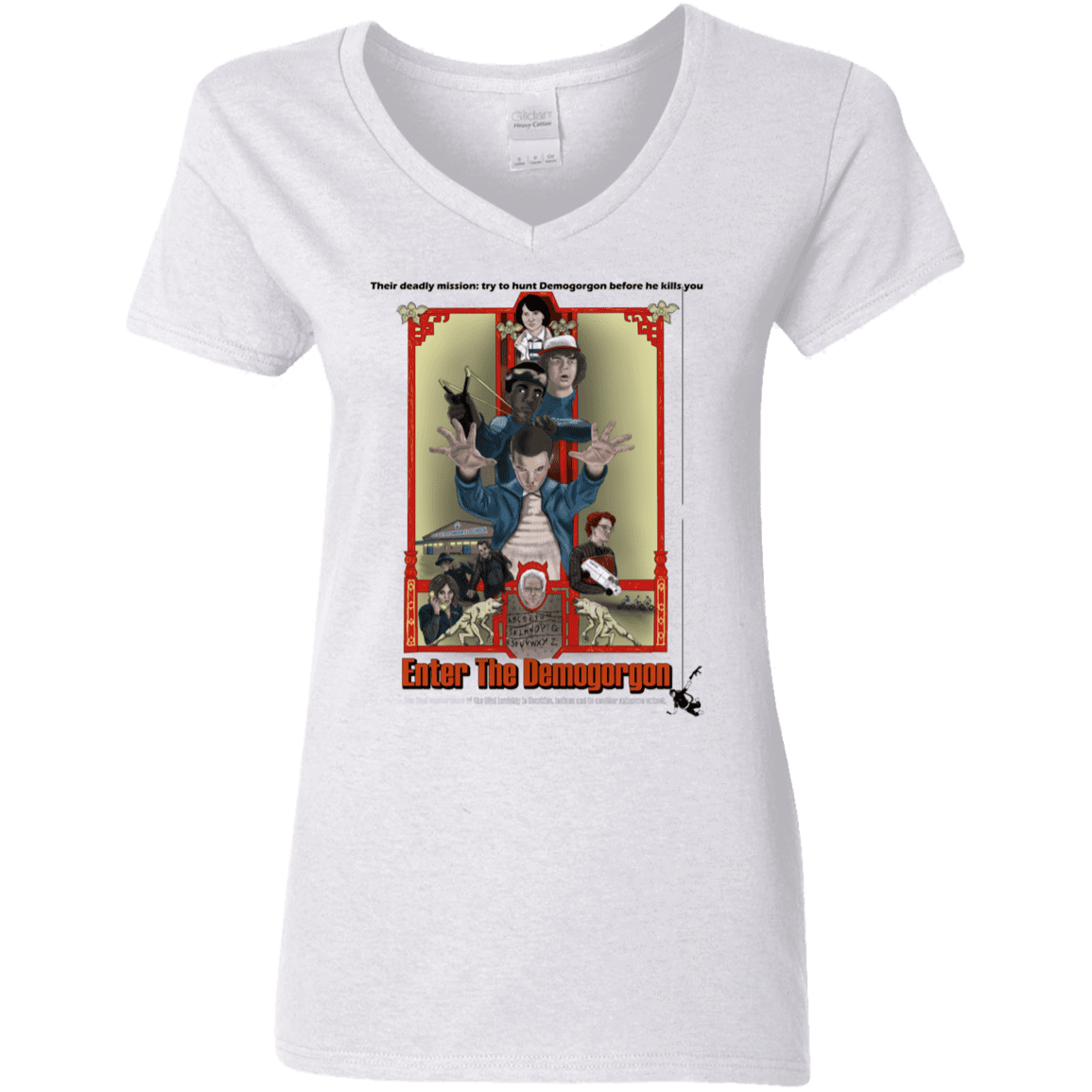 T-Shirts White / S Enter the Dragon Women's V-Neck T-Shirt