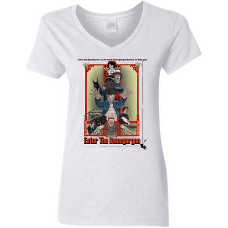 T-Shirts White / S Enter the Dragon Women's V-Neck T-Shirt