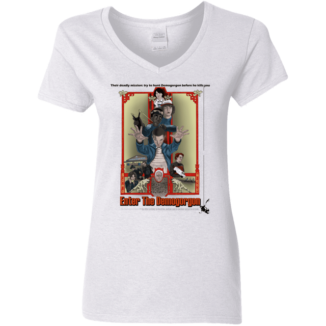 T-Shirts White / S Enter the Dragon Women's V-Neck T-Shirt