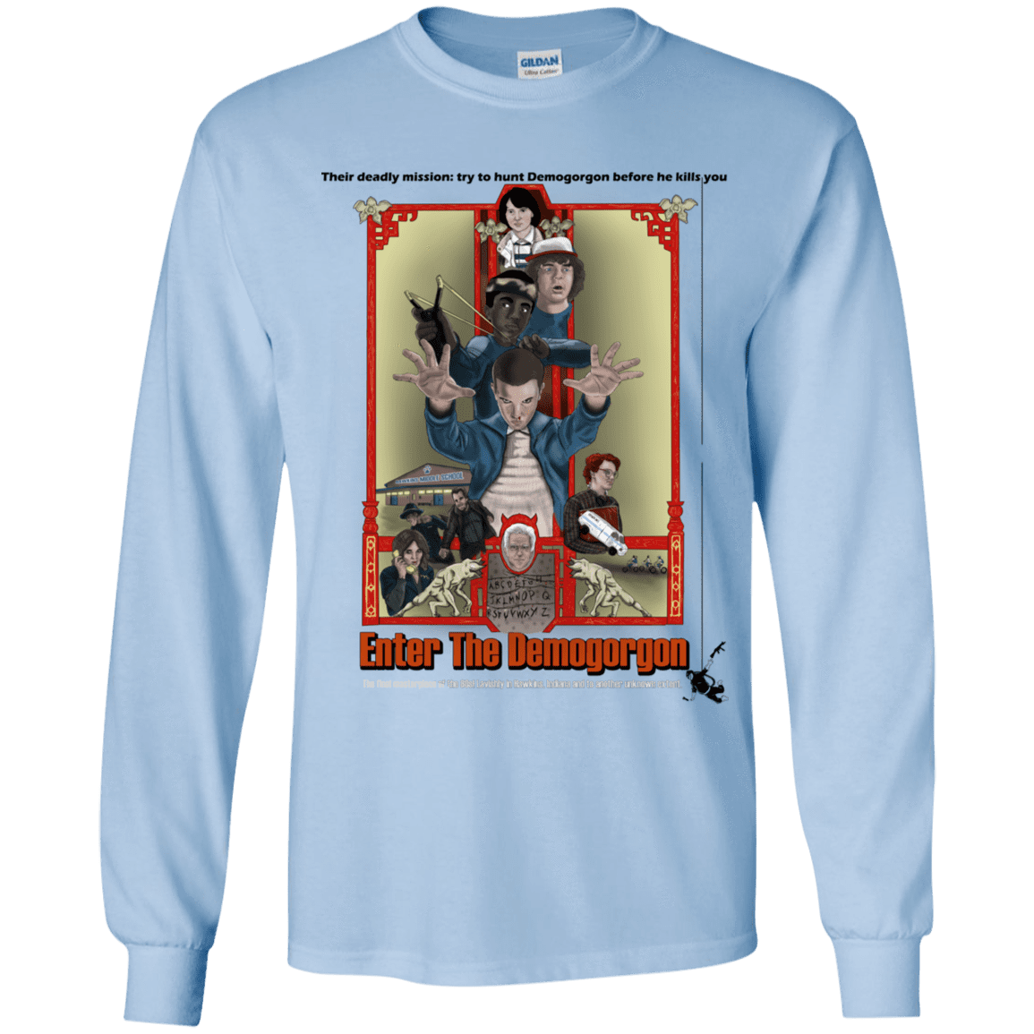 T-Shirts Light Blue / YS Enter the Dragon Youth Long Sleeve T-Shirt