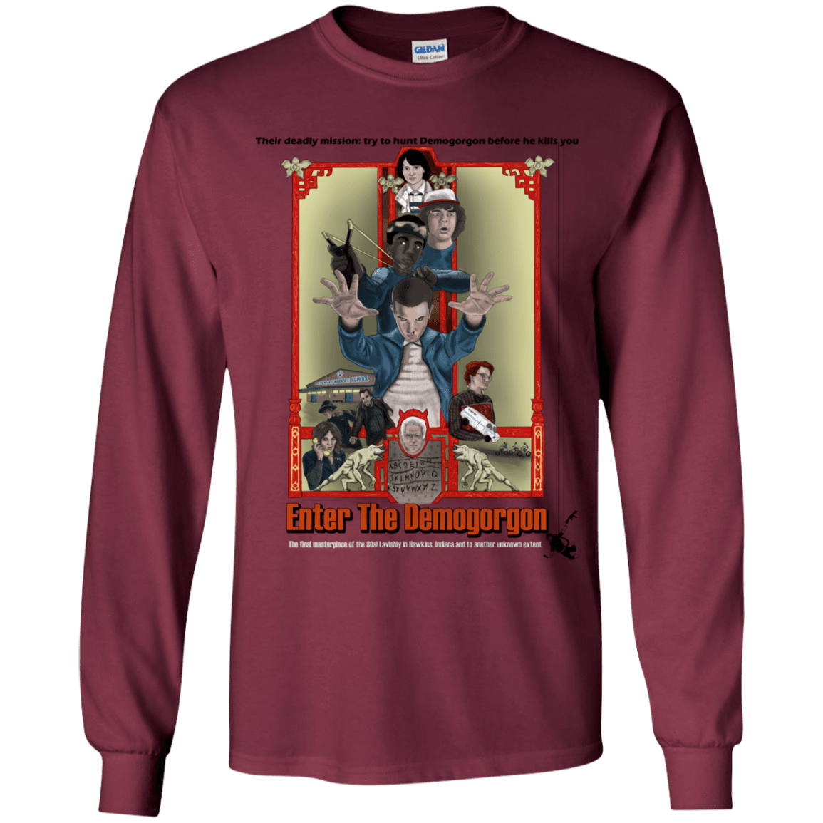 T-Shirts Maroon / YS Enter the Dragon Youth Long Sleeve T-Shirt