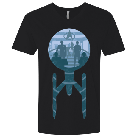 T-Shirts Black / X-Small Enterprise Crew Men's Premium V-Neck