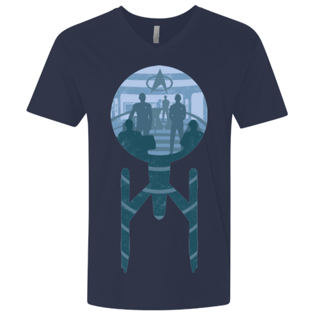 T-Shirts Midnight Navy / X-Small Enterprise Crew Men's Premium V-Neck