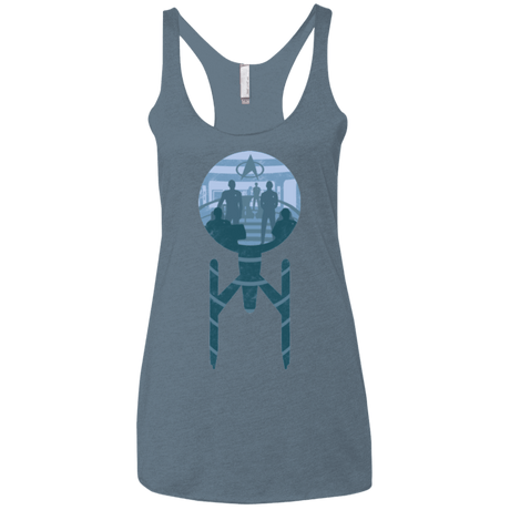 T-Shirts Indigo / X-Small Enterprise Crew Women's Triblend Racerback Tank