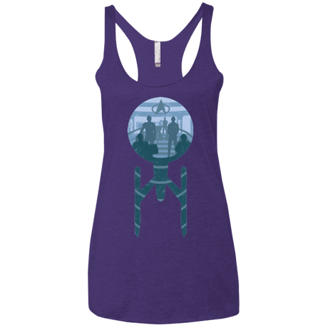 T-Shirts Purple / X-Small Enterprise Crew Women's Triblend Racerback Tank