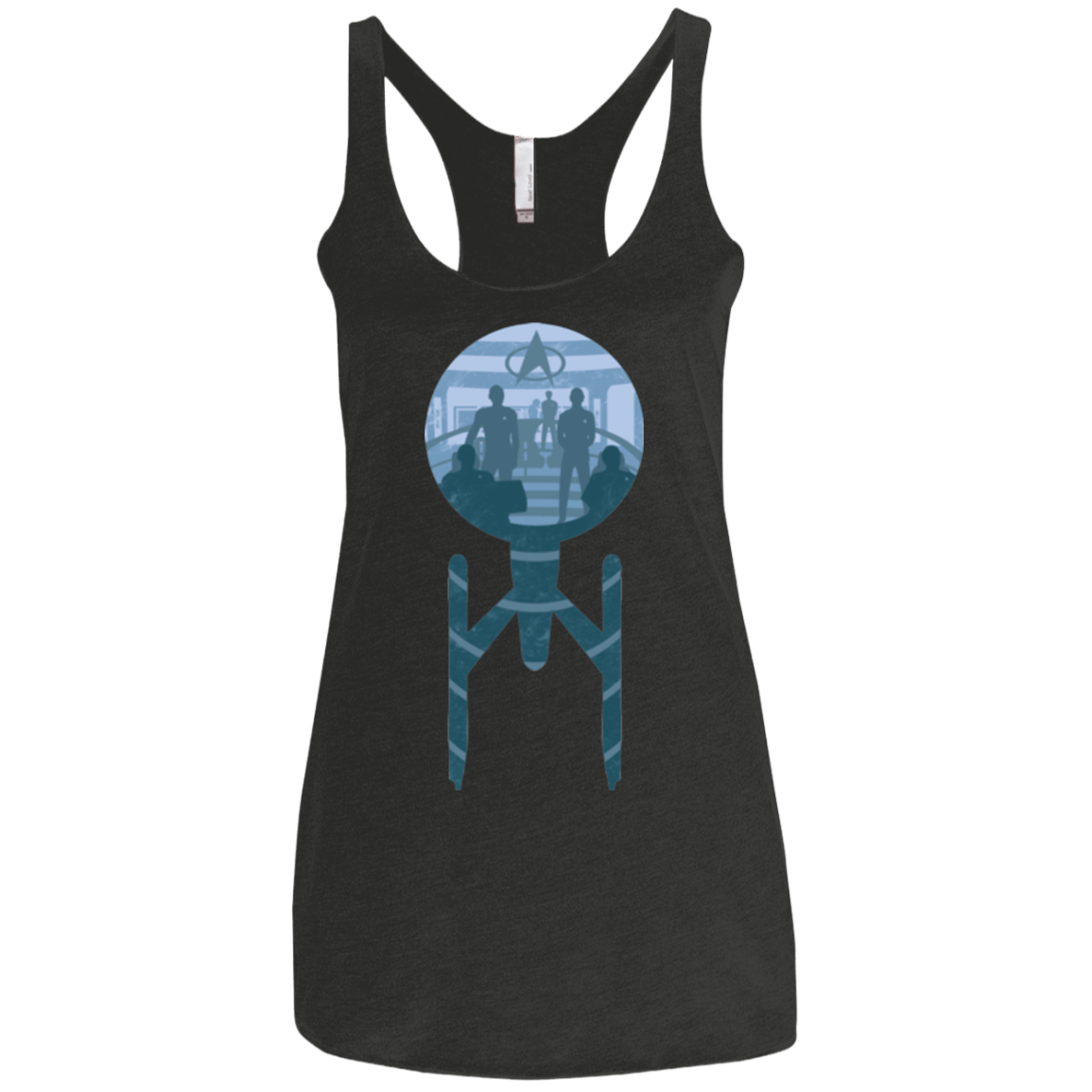 T-Shirts Vintage Black / X-Small Enterprise Crew Women's Triblend Racerback Tank