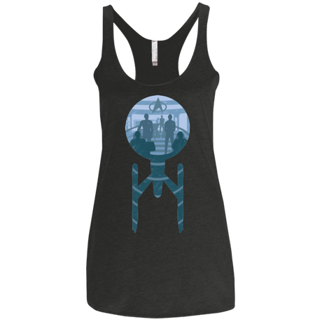 T-Shirts Vintage Black / X-Small Enterprise Crew Women's Triblend Racerback Tank
