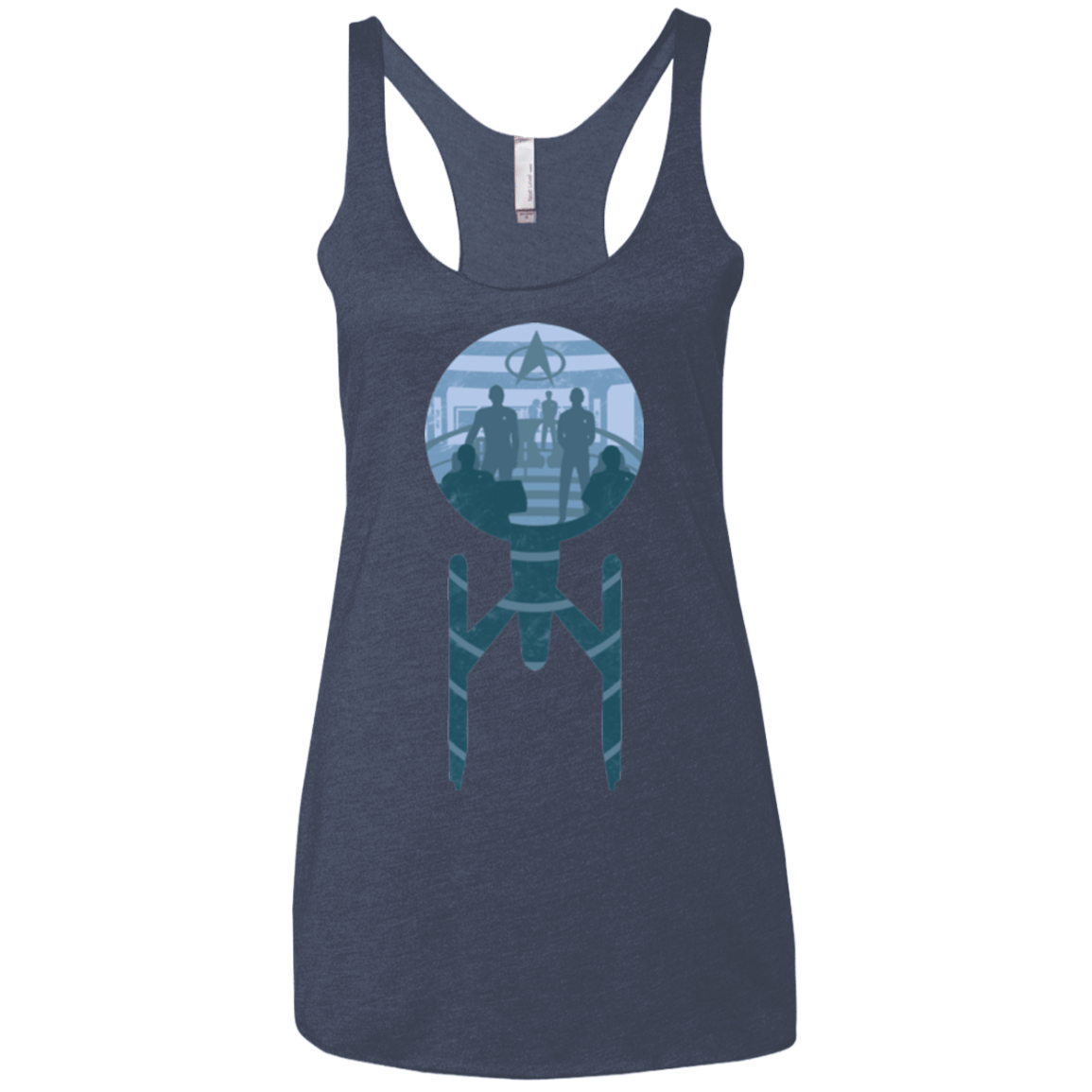 T-Shirts Vintage Navy / X-Small Enterprise Crew Women's Triblend Racerback Tank