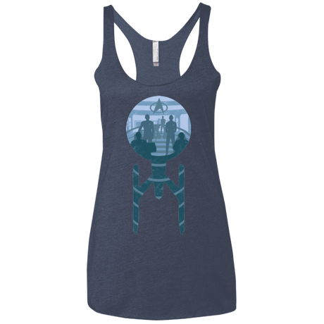 T-Shirts Vintage Navy / X-Small Enterprise Crew Women's Triblend Racerback Tank