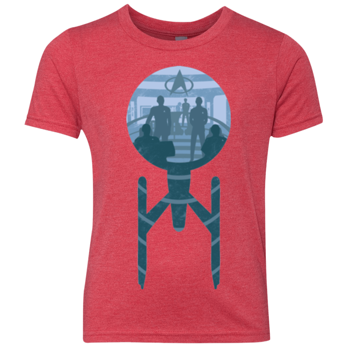 T-Shirts Vintage Red / YXS Enterprise Crew Youth Triblend T-Shirt