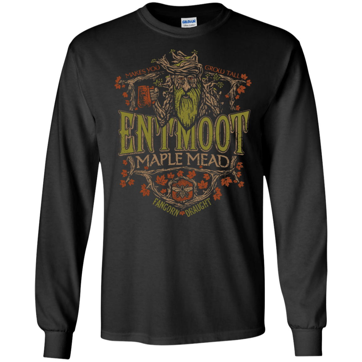 T-Shirts Black / S Entmoot Maple Mead Men's Long Sleeve T-Shirt