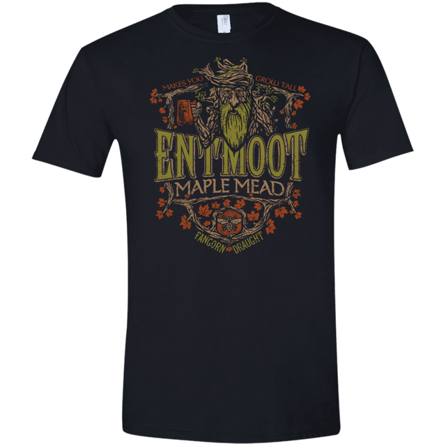T-Shirts Black / X-Small Entmoot Maple Mead Men's Semi-Fitted Softstyle