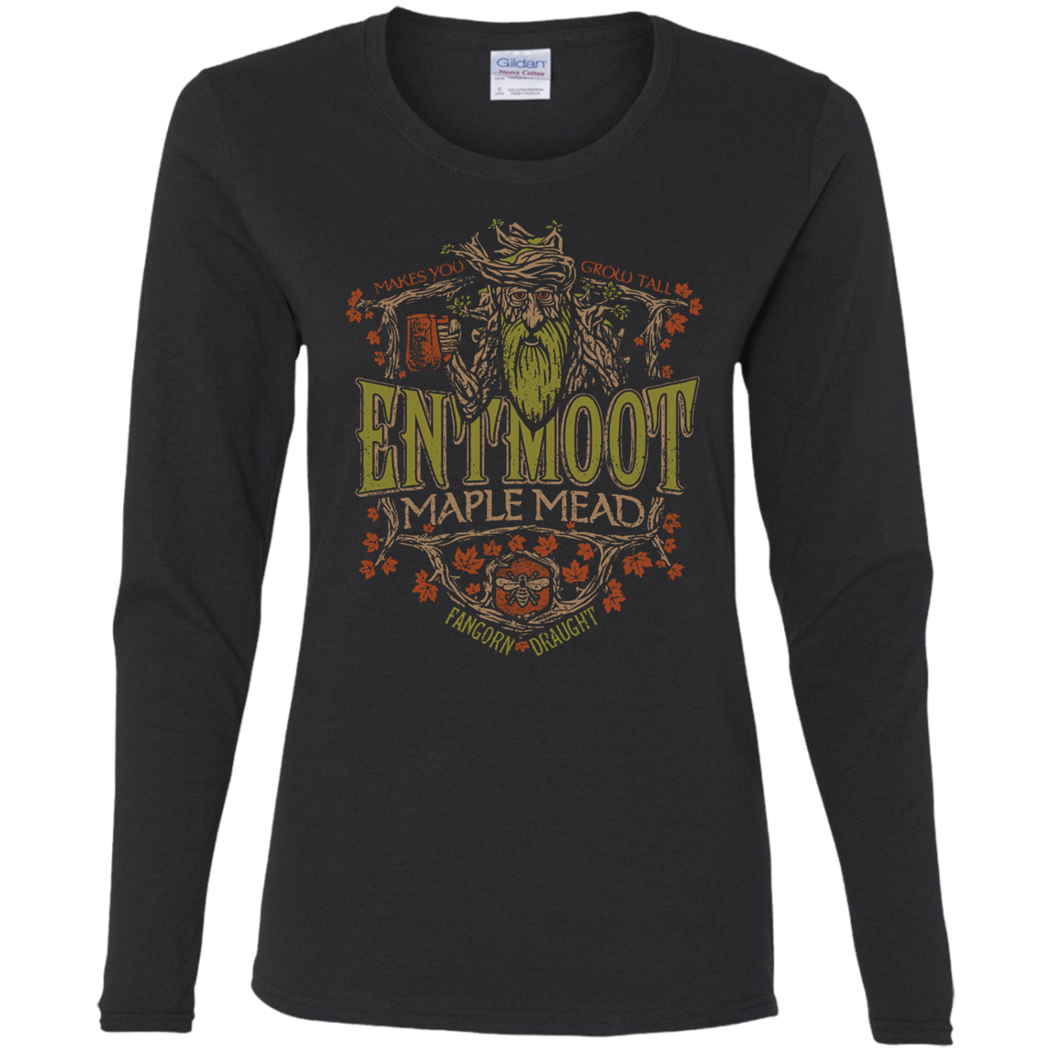 T-Shirts Black / S Entmoot Maple Mead Women's Long Sleeve T-Shirt