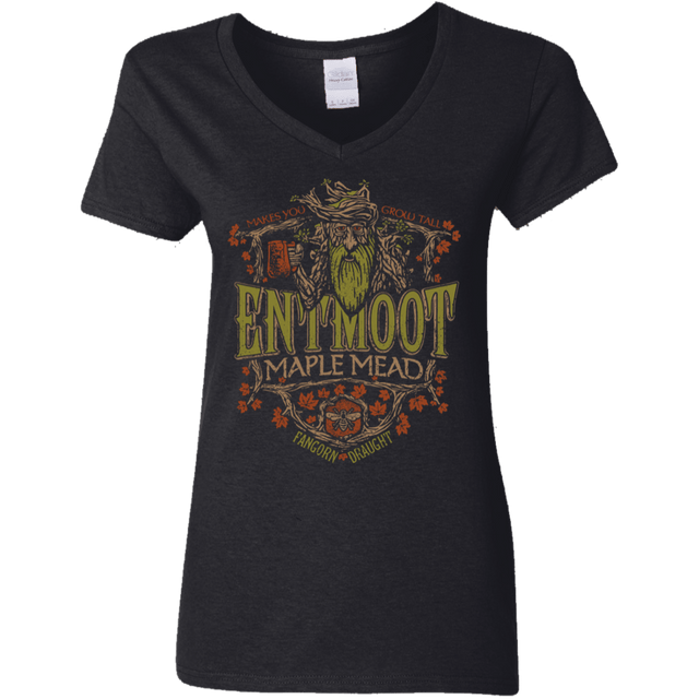 T-Shirts Black / S Entmoot Maple Mead Women's V-Neck T-Shirt