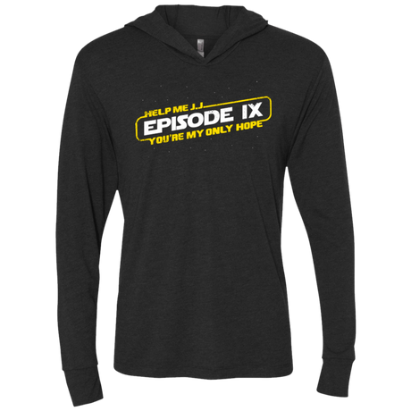 T-Shirts Vintage Black / X-Small Episode IX Triblend Long Sleeve Hoodie Tee