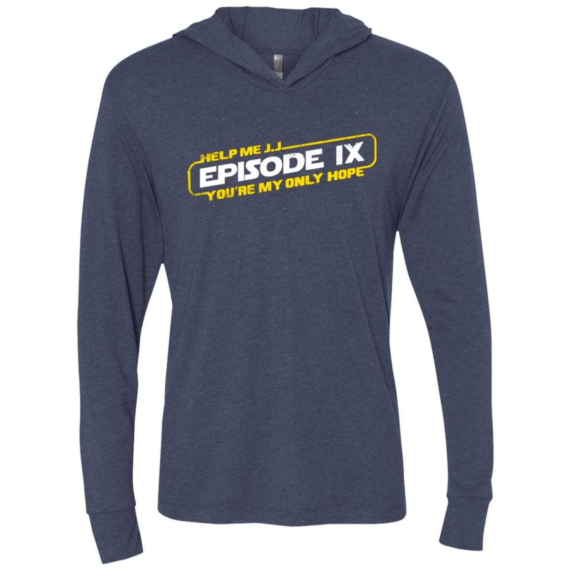 T-Shirts Vintage Navy / X-Small Episode IX Triblend Long Sleeve Hoodie Tee